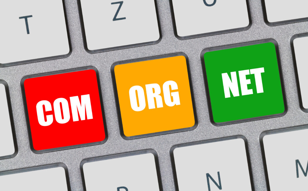 Domain Name Registration / Keyboard Website hosting and domain name registration, Steel Blue Media